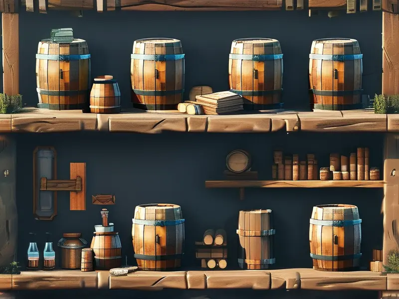 方舟生存进化酿酒桶和材料摆放示意图