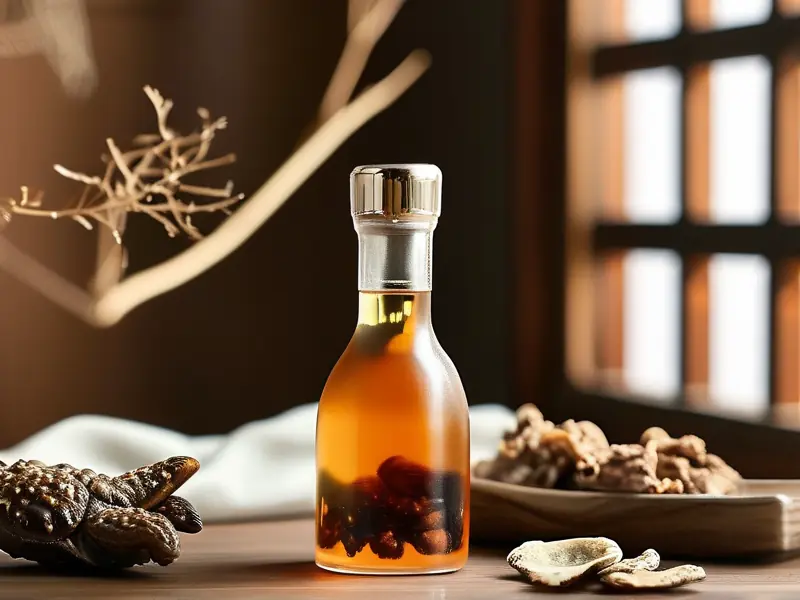 蛤蚧鹿茸泡酒成品及原料展示