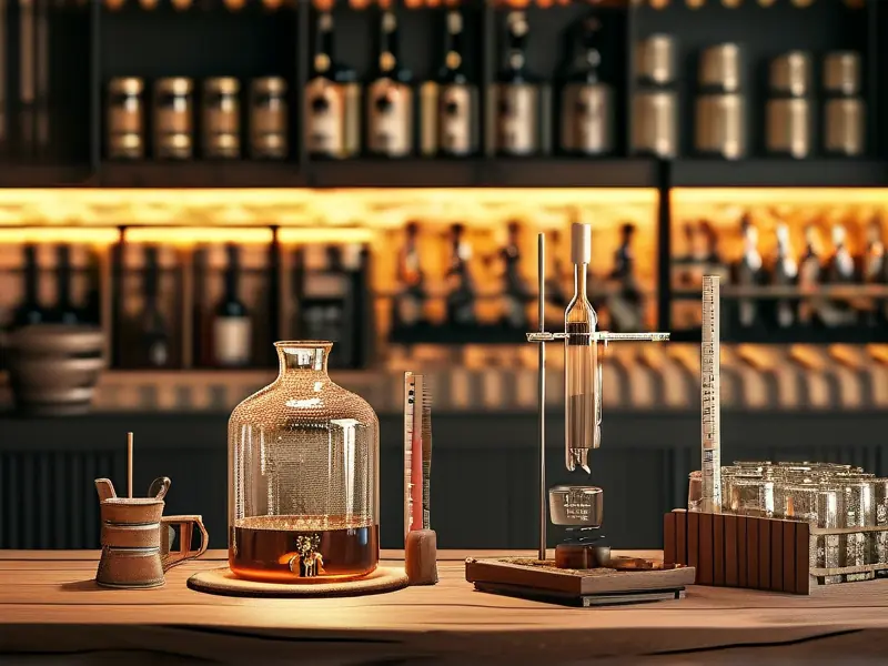 家庭酿酒设备与工具实景布置图