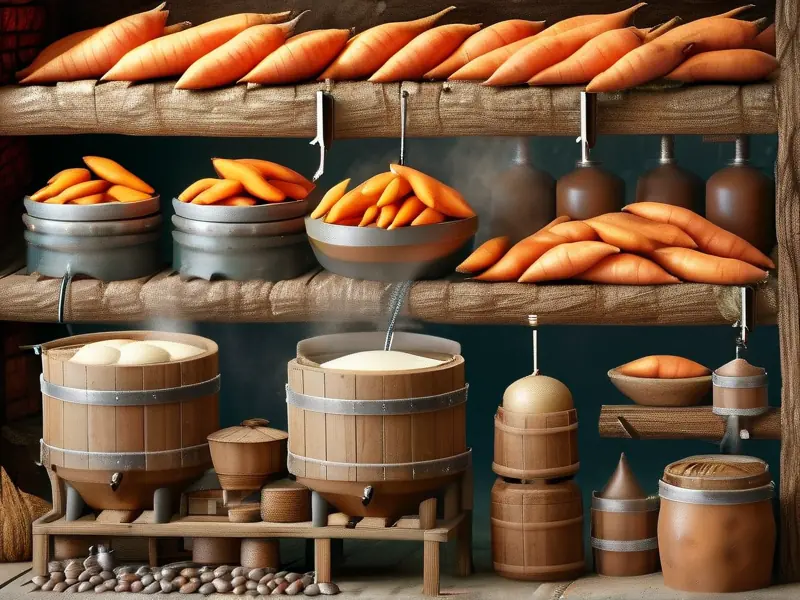 红薯酿酒制作过程图解