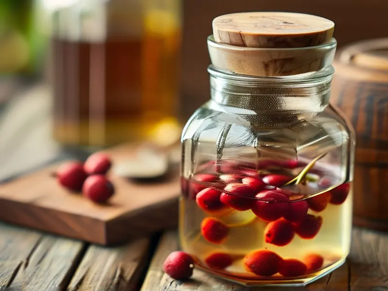 金樱子泡酒制作过程实拍图