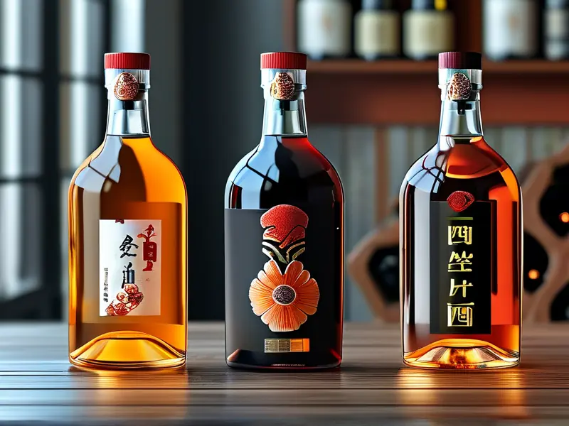 酿造酒与勾兑酒生产工艺对比示意图