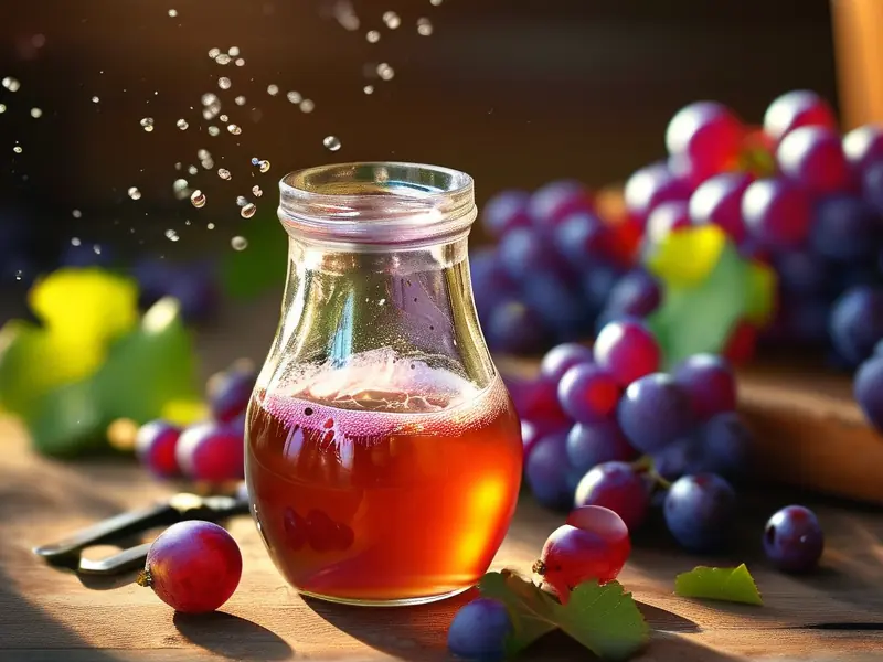 家庭自酿葡萄酒发酵过程实拍图