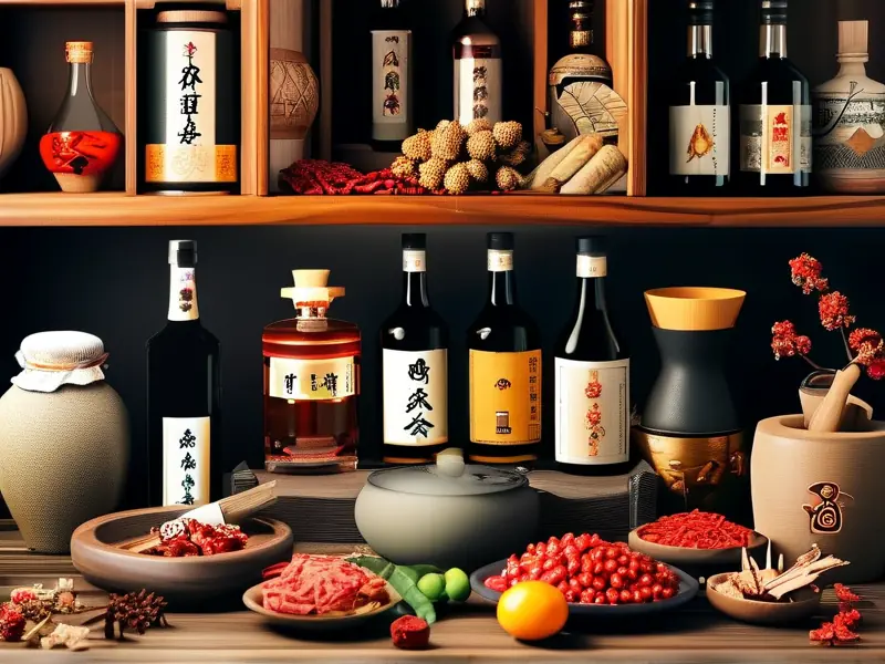痛风酒配方原料及成品展示