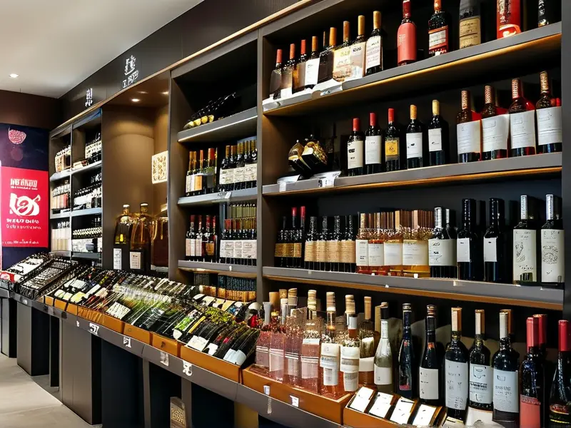 现代酒行实景展示与商品陈列
