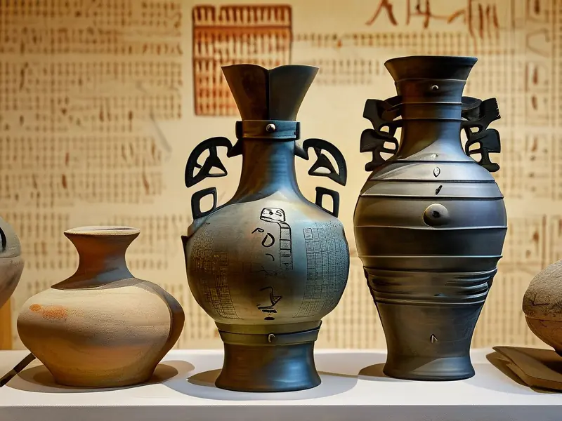 中国古代酿酒器具与文字记载实物展示