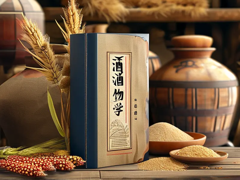 白酒工艺学全集书籍与酿酒原料展示
