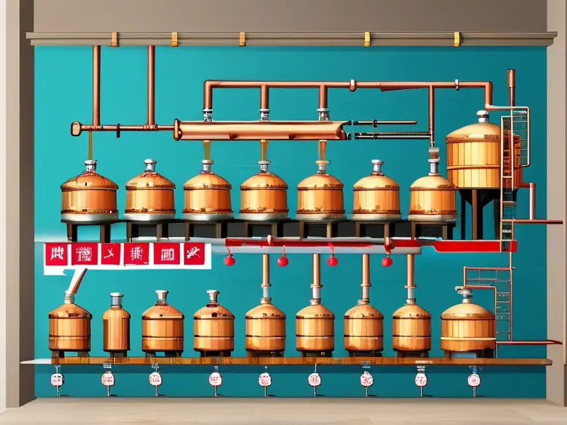 白酒酿造工艺流程示意图