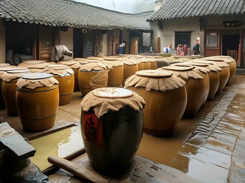 房县黄酒传统酿造工艺实景展示