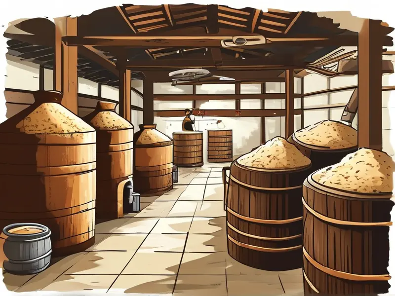 固态酿酒工艺流程实景展示
