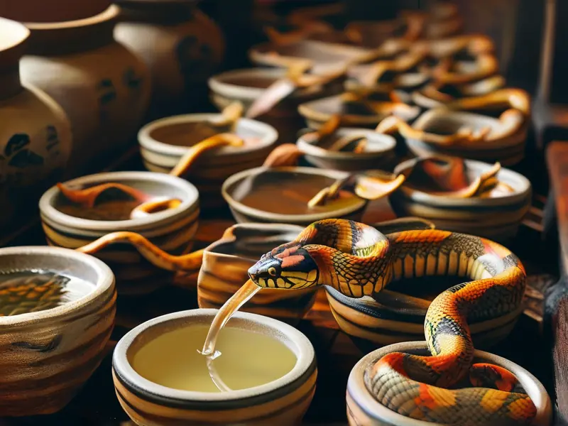 活蛇泡酒制作过程图解