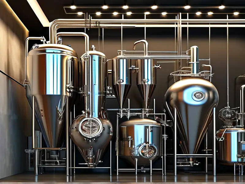 精酿啤酒酿设备展示