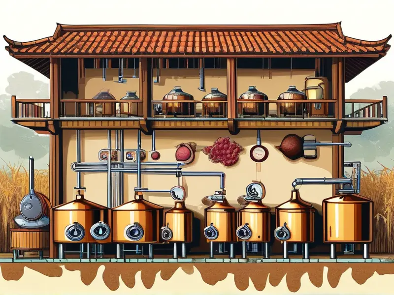 传统酿酒工艺流程图