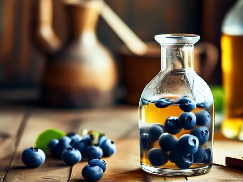 蓝莓泡白酒制作过程实拍图