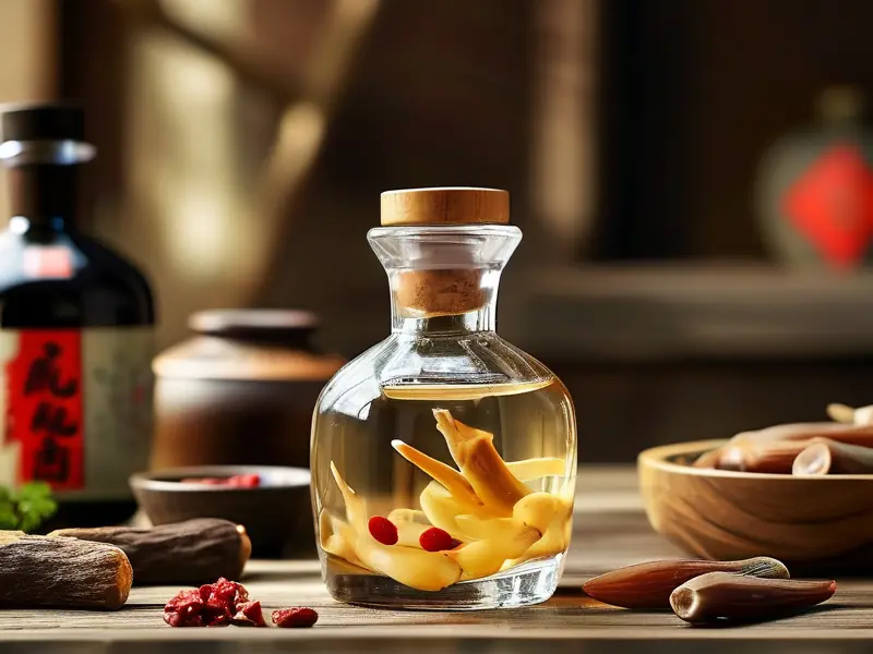 鹿鞭酒泡制过程实拍图