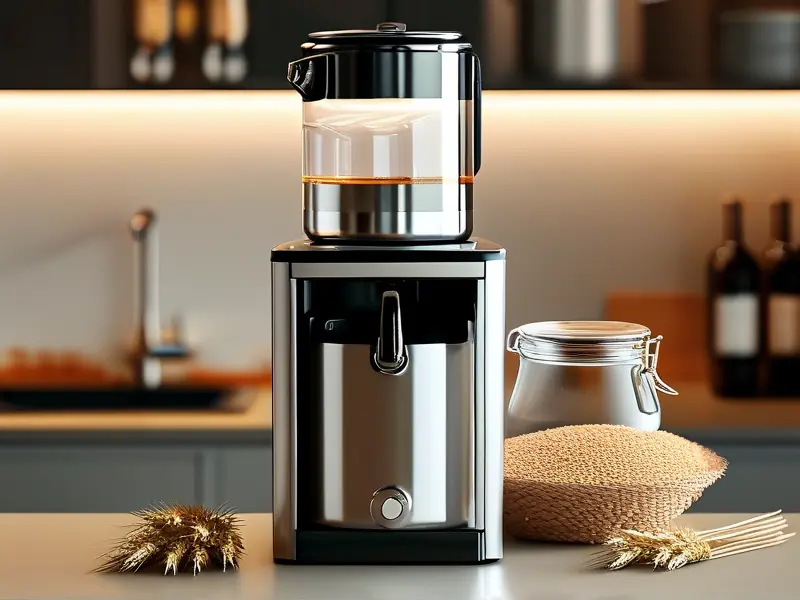 家用不锈钢酿酒机工作实拍图