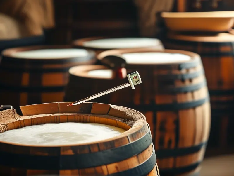 酿造米酒温度测量示意图