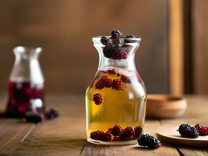 桑葚泡酒制作过程实拍图