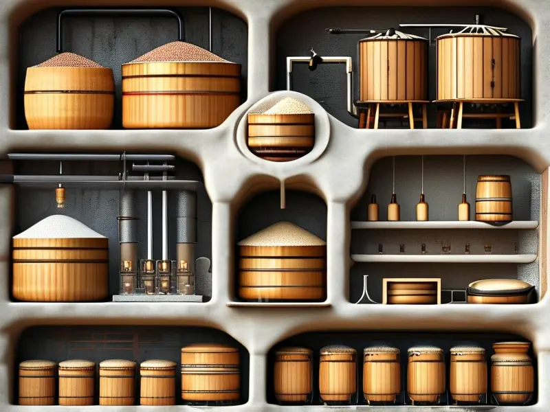 生料固态白酒酿制过程实拍图