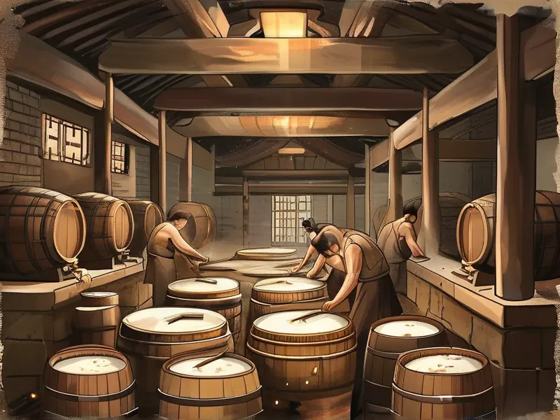 古法酿酒传统工艺展示