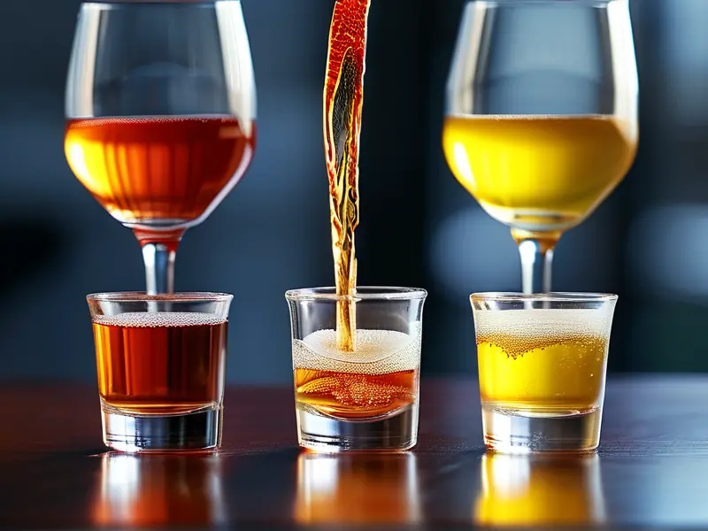 纯粮食酒与勾兑酒鉴别对比图
