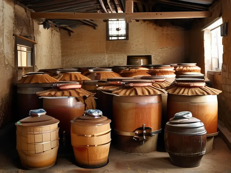 猴儿酒传统酿造过程展示