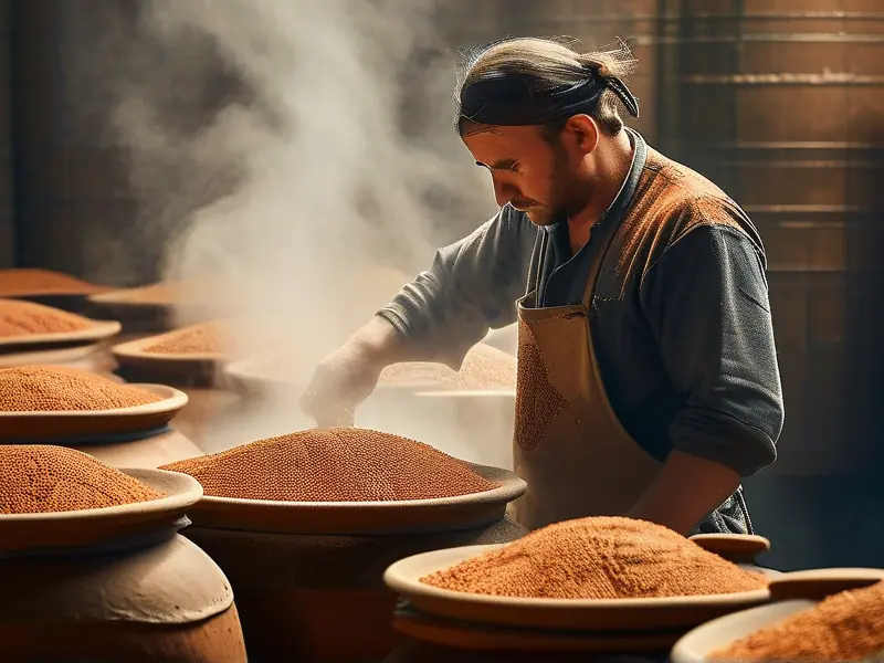 12987工艺九次蒸煮现场实拍图