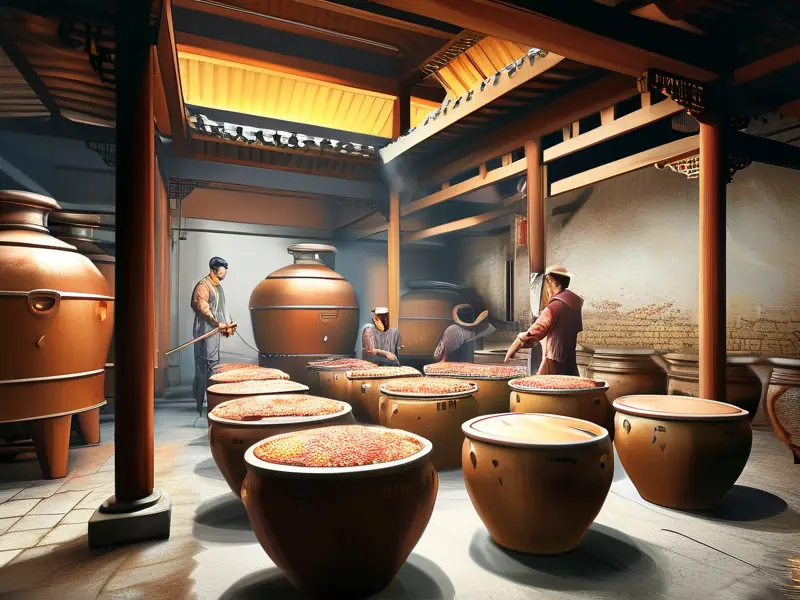 凤香型白酒传统酿造工艺现场展示