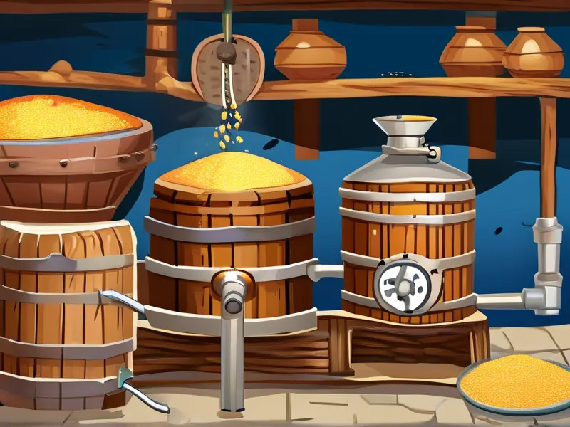 固态玉米酒酿制过程图解