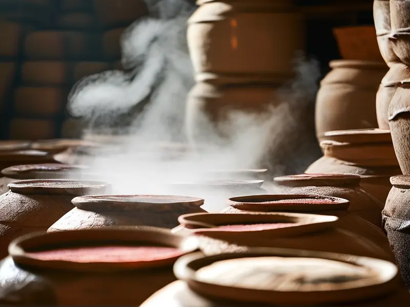 酱香酒传统酿造工艺流程实拍图