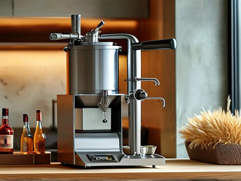 家用粮食酿酒机工作示意图