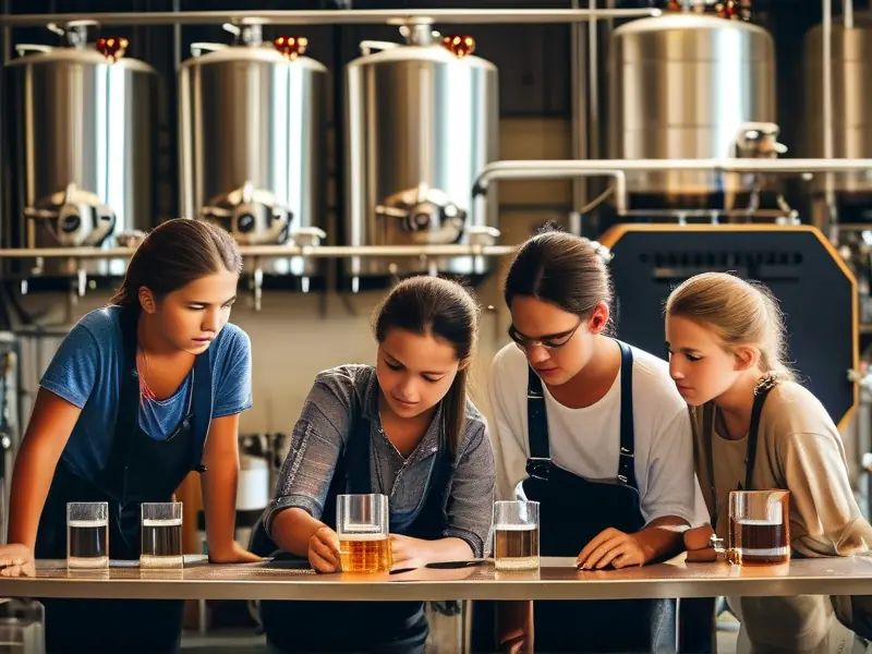 南楼山酿酒技术网学员实践教学现场