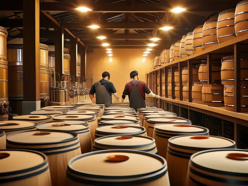 传统酿酒工艺现场操作展示