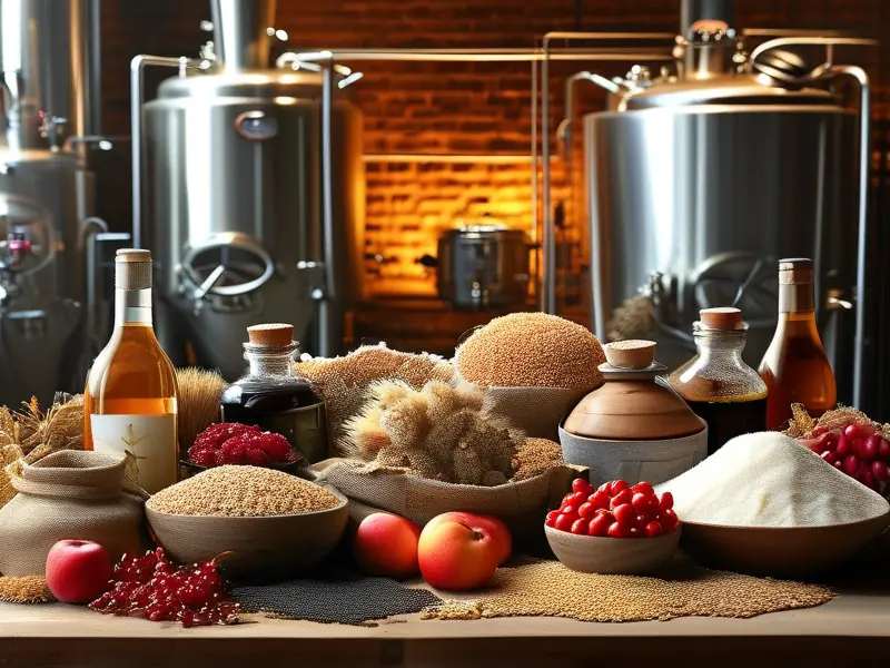 酿造酒常见原料展示