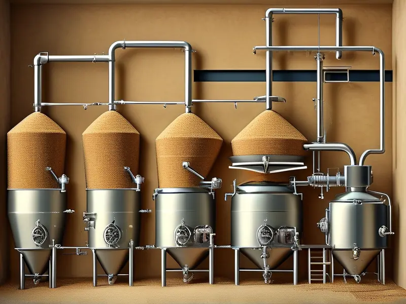 啤酒酿造技术流程示意图