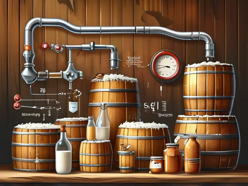 乳清酿酒家庭制作过程示意图
