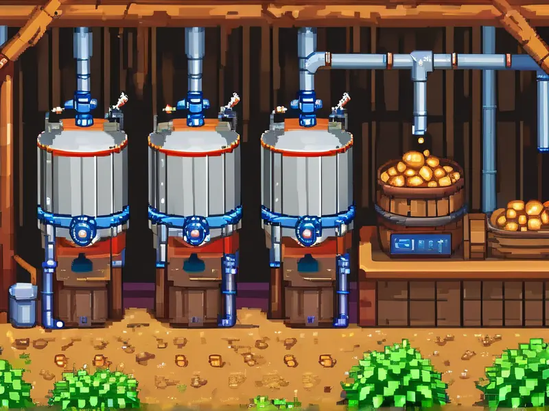 星露谷土豆酿酒过程示意图