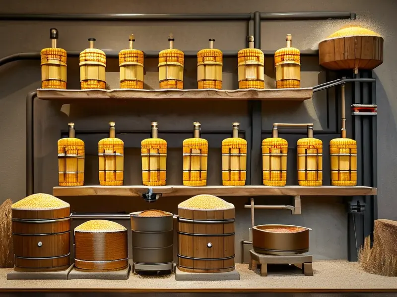 玉米白酒制作关键步骤展示