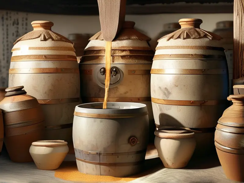 白酒古法酿造传统工艺实景展示