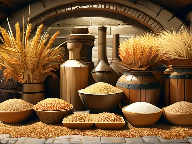 白酒酿造原料高清展示图