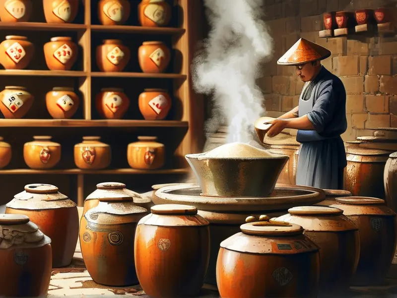 传统白酒酿造工艺流程实拍图