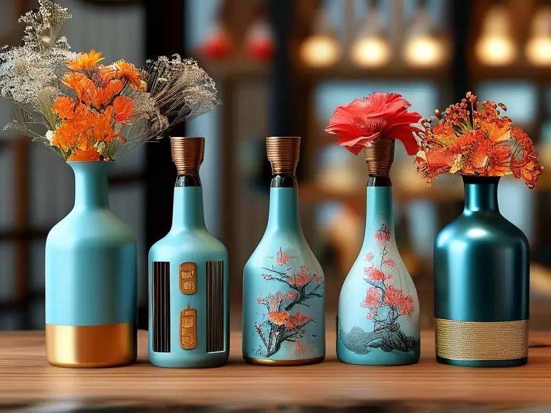 白酒瓶改造成花瓶的详细步骤图解