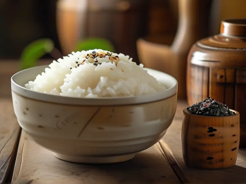 白米酿酒原料准备过程示意图