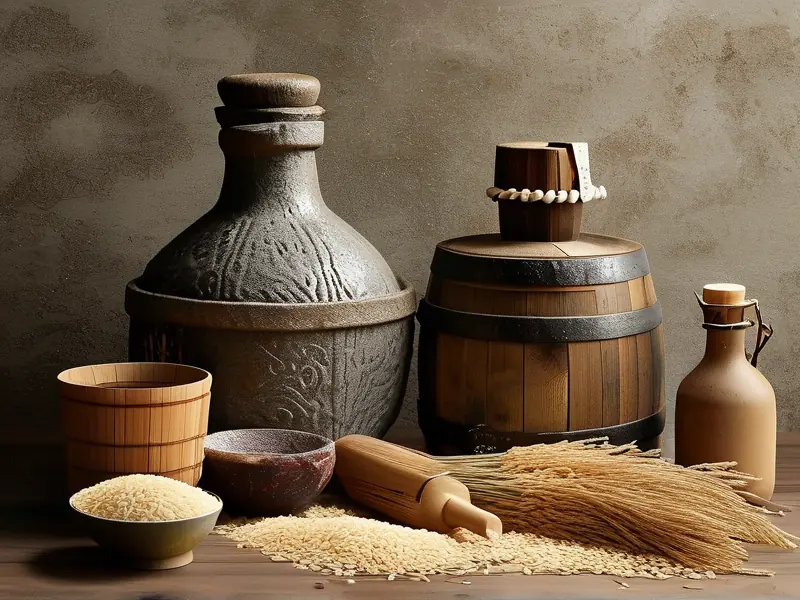 糙米酿酒过程展示