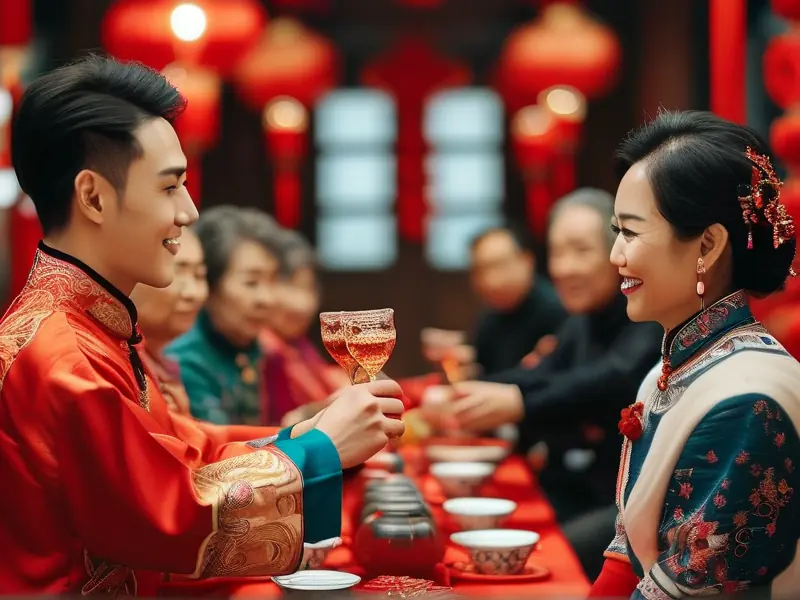 长沙回门酒传统仪式现场