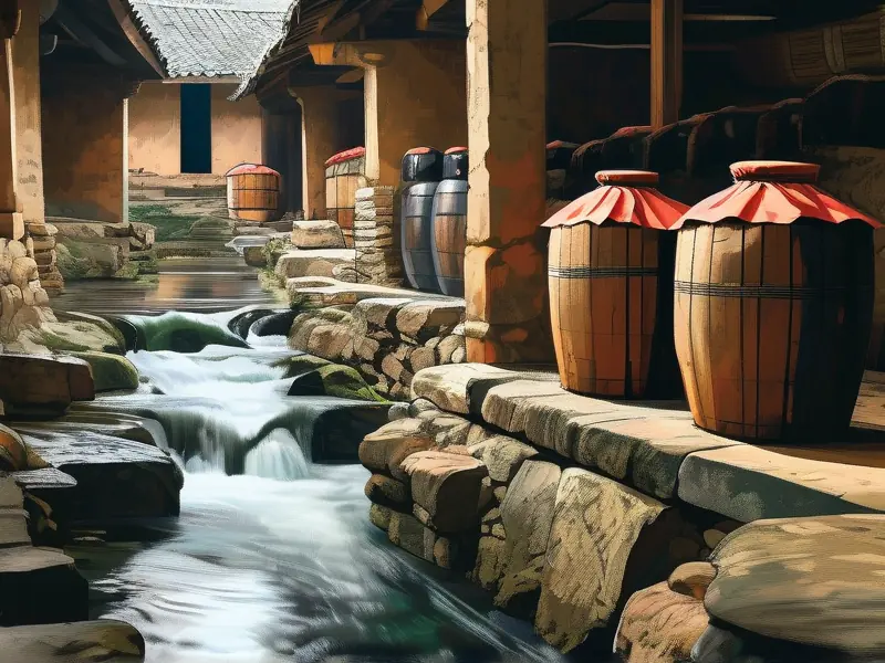 赤水河传统酿酒工艺展示