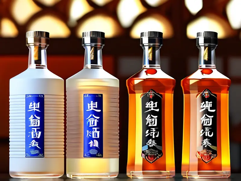 纯粮酿造白酒与勾兑酒对比图