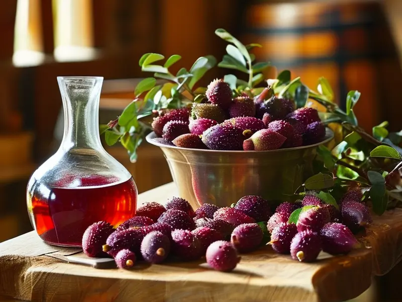 刺梨酿酒原料与工具实拍图