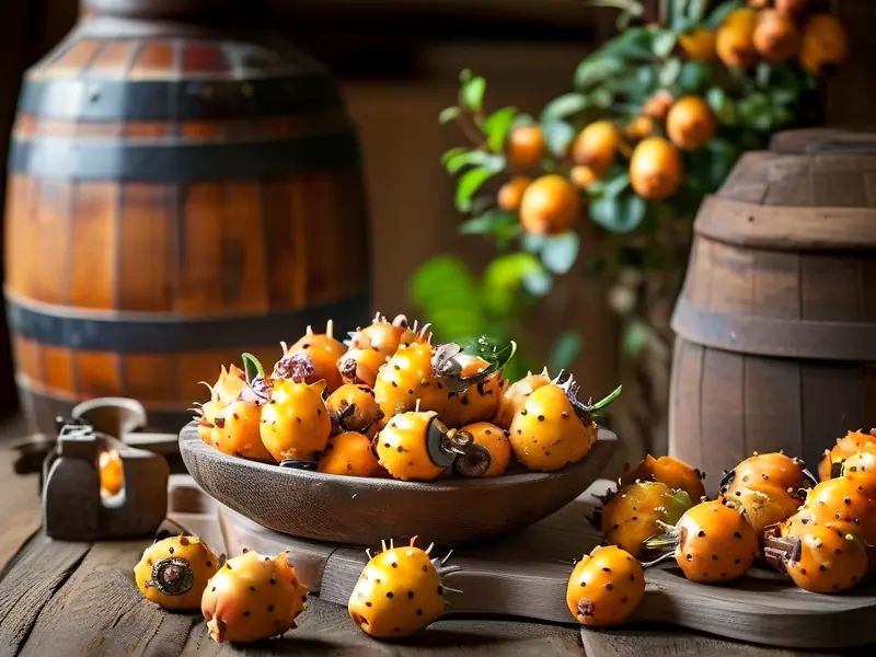 刺梨酿酒原料与工具实拍图