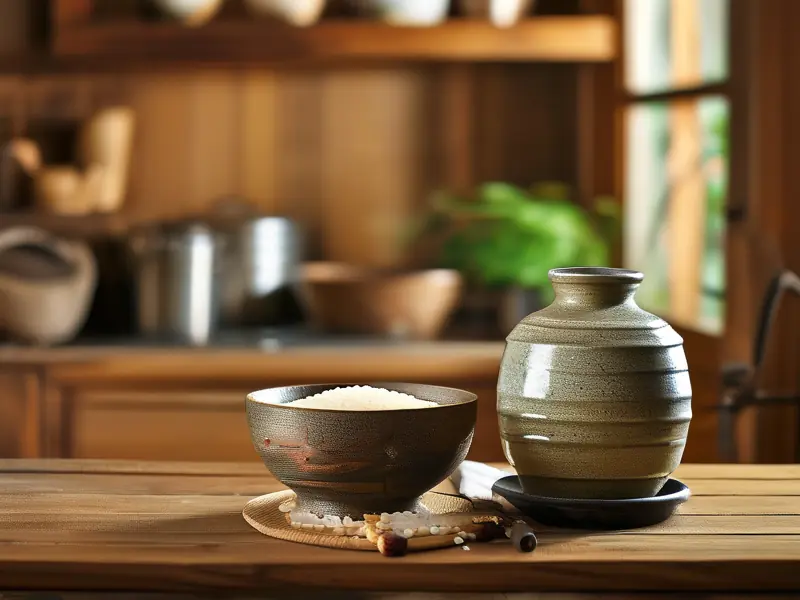 家庭自制大米酒成品展示